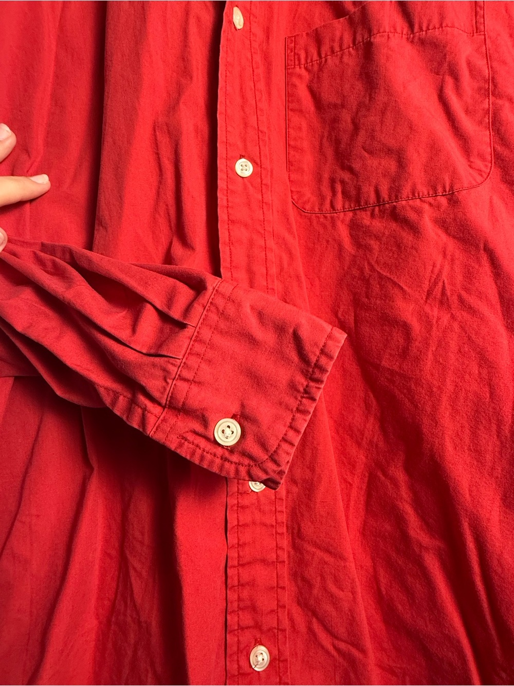 Banana Republic Men's Button-Down Shirt in Red - Picture 5 of 7